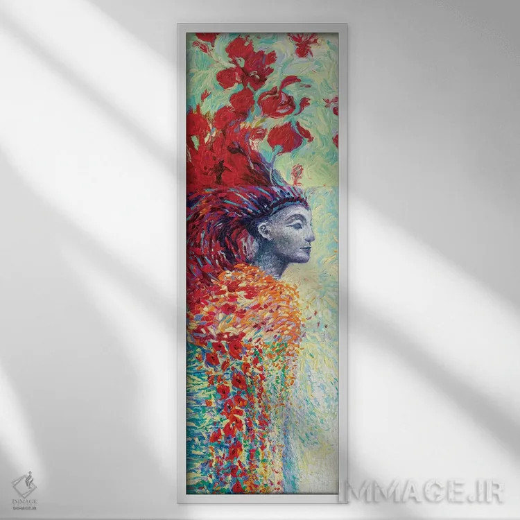 تابلو سهلتی مصری اثر آیریس اسکات - نمای قابدار سفید