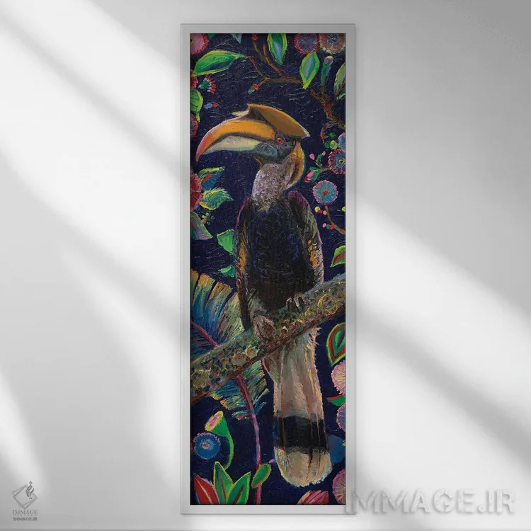 تابلو اگر این دیوارها حرف میزدند اثر آیریس اسکات - نمای قابدار سفید