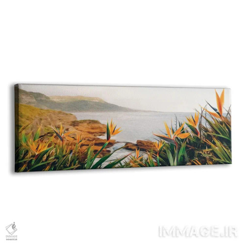تابلو استرلیتزیا شکوفهدار کنار اقیانوس اثر ایوجنیا بیدیوک - نمای پرسپکتیو محصول