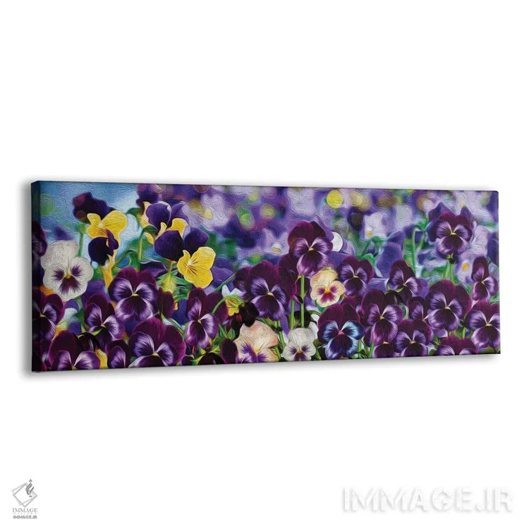 تابلو بنفشهها اثر ایوجنیا بیدیوک - نمای پرسپکتیو محصول