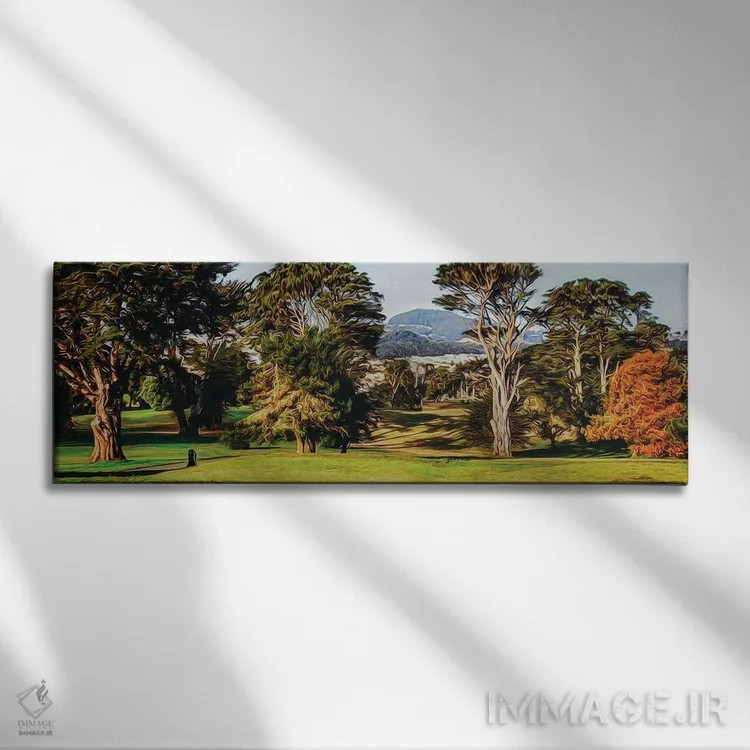 تابلو پارک لینکلن سانفرانسیسکو (آمریکا) اثر ایوجنیا بیدیوک - نمای روبهرو روی دیوار