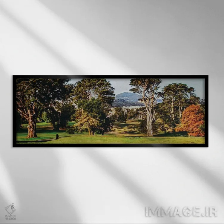 تابلو پارک لینکلن سانفرانسیسکو (آمریکا) اثر ایوجنیا بیدیوک - نمای قابدار مشکی