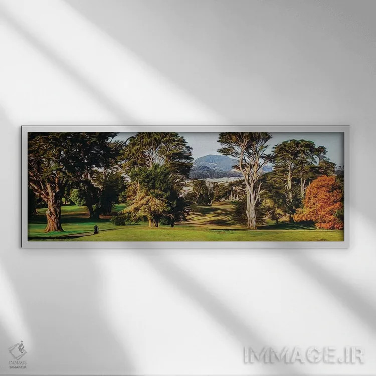 تابلو پارک لینکلن سانفرانسیسکو (آمریکا) اثر ایوجنیا بیدیوک - نمای قابدار سفید