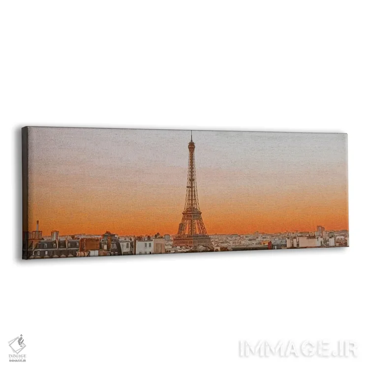 تابلو کارتپستال پاریس اثر ایوجنیا بیدیوک - نمای پرسپکتیو محصول