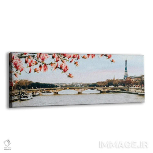 تابلو ماگنولیاهای شکوفا بر فراز پاریس اثر ایوجنیا بیدیوک - نمای پرسپکتیو محصول