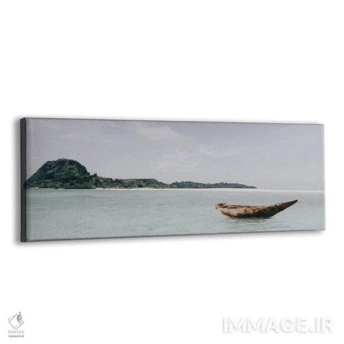 تابلو قایق چوبی در اقیانوس اثر ایوجنیا بیدیوک - نمای پرسپکتیو محصول
