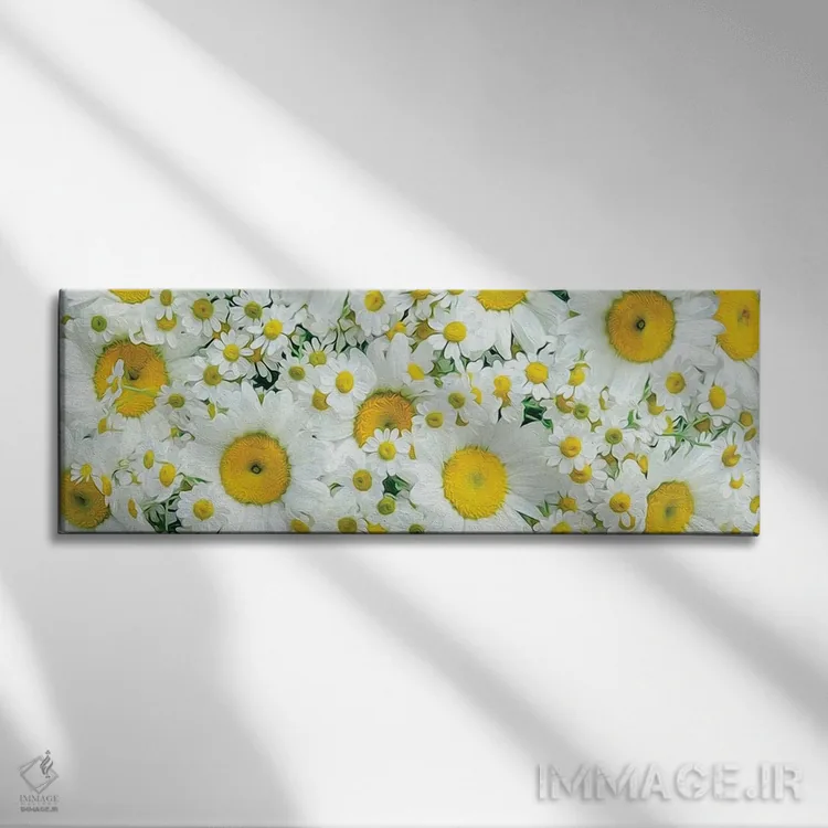 تابلو پسزمینهای از مرواریدهای درشت و ریز اثر ایوجنیا بیدیوک - نمای روبهرو روی دیوار