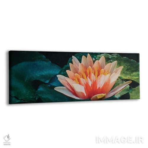 تابلو گل نیلوفر آبی بزرگ اثر ایوجنیا بیدیوک - نمای پرسپکتیو محصول