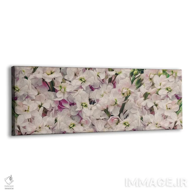 تابلو پسزمینهای از گلهای دلفینیوم اثر ایوجنیا بیدیوک - نمای پرسپکتیو محصول