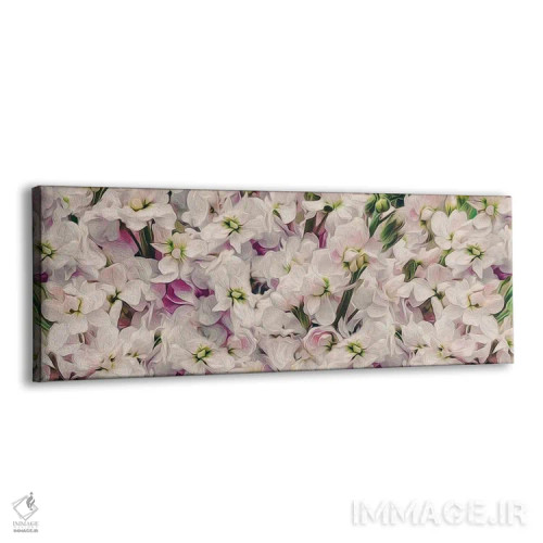 تابلو پسزمینهای از گلهای دلفینیوم اثر ایوجنیا بیدیوک - نمای پرسپکتیو محصول
