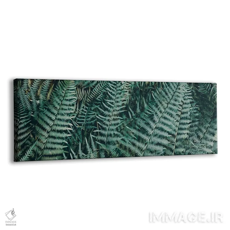 تابلو پسزمینه افقی از سرخسها اثر ایوجنیا بیدیوک - نمای پرسپکتیو محصول