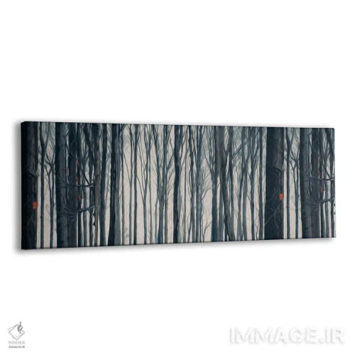 تابلو پسزمینه افقی از درختان جنگل پاییزی اثر ایوجنیا بیدیوک - نمای پرسپکتیو محصول