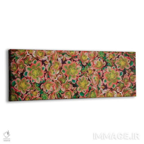 تابلو ساکولنتهای سالادگونه و نارنجی اثر ایوجنیا بیدیوک - نمای پرسپکتیو محصول