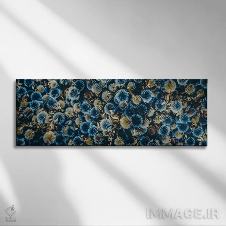 تابلو اریانژیم (نوعی گیاه خارمریم) اثر ایوجنیا بیدیوک - نمای روبهرو روی دیوار
