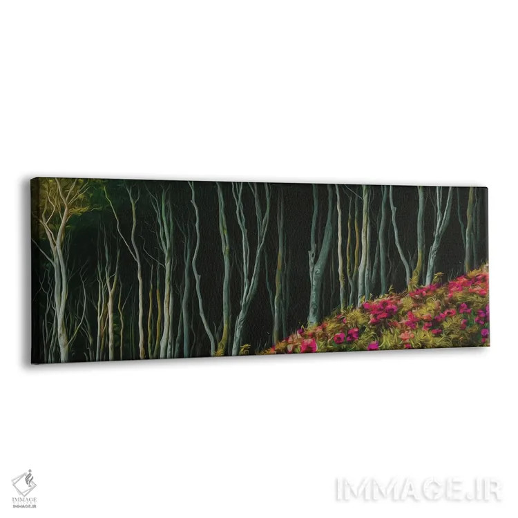 تابلو چمنزار گل در لبه جنگل اثر ایوجنیا بیدیوک - نمای پرسپکتیو محصول
