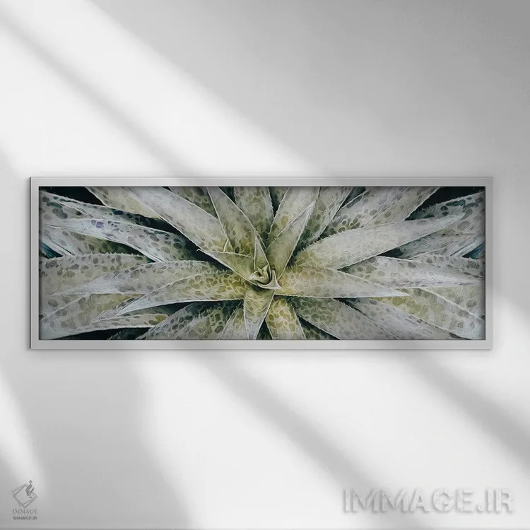 تابلو قرمز سفید (Scarlet سفید - احتمالاً اشاره به گل یا رنگ خاص) اثر ایوجنیا بیدیوک - نمای قابدار سفید