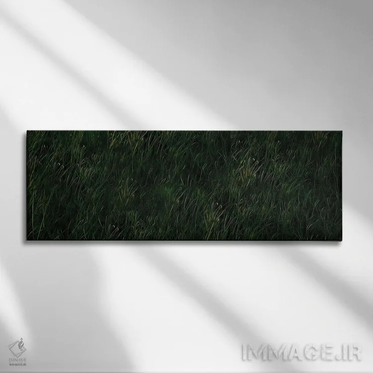 تابلو چمن سبز اثر ایوجنیا بیدیوک - نمای روبهرو روی دیوار