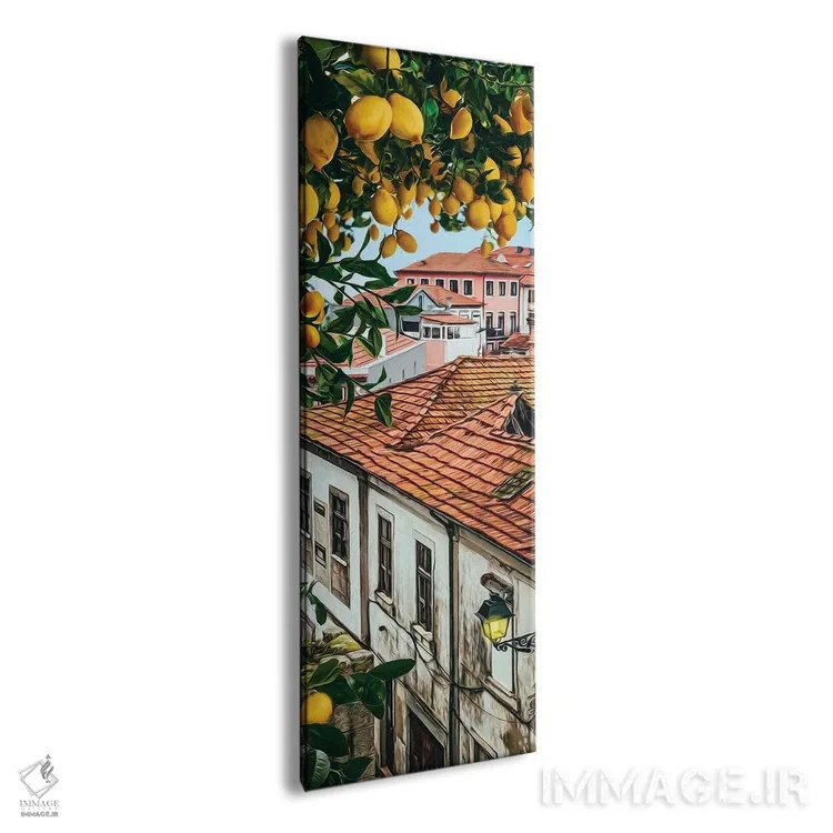 تابلو لیموهای رسیده روی شاخهها در شهر قدیمی اثر ایوجنیا بیدیوک - نمای پرسپکتیو محصول
