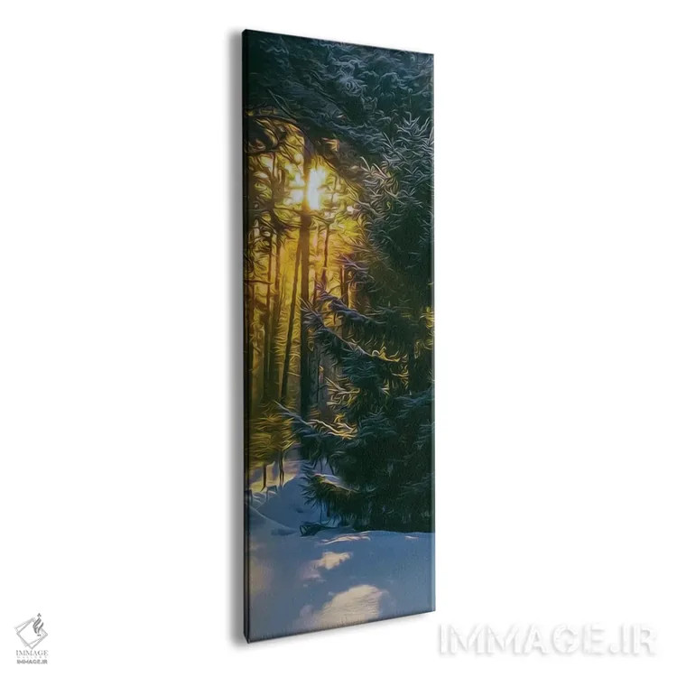 تابلو خورشید در جنگل کریسمس اثر ایوجنیا بیدیوک - نمای پرسپکتیو محصول