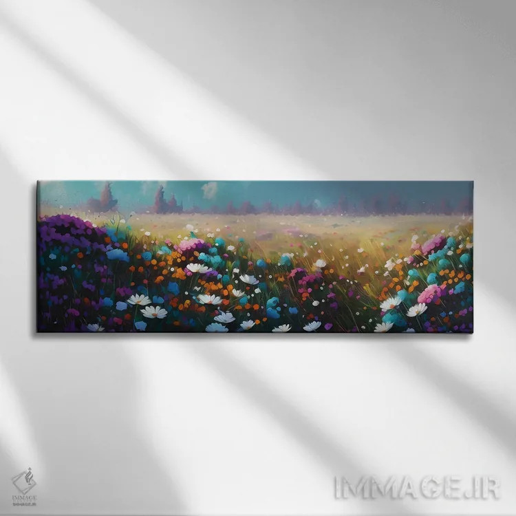 تابلو گلهای وحشی اثر ایوجنیا بیدیوک - نمای روبهرو روی دیوار