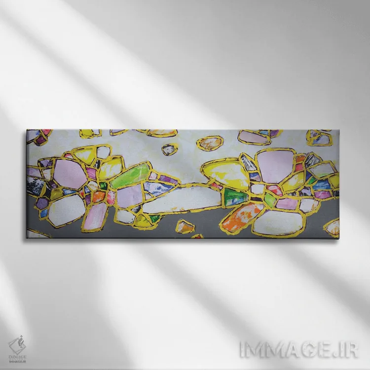 تابلو جواهرات طلا II اثر ایرینا کاستسووا - نمای روبهرو روی دیوار