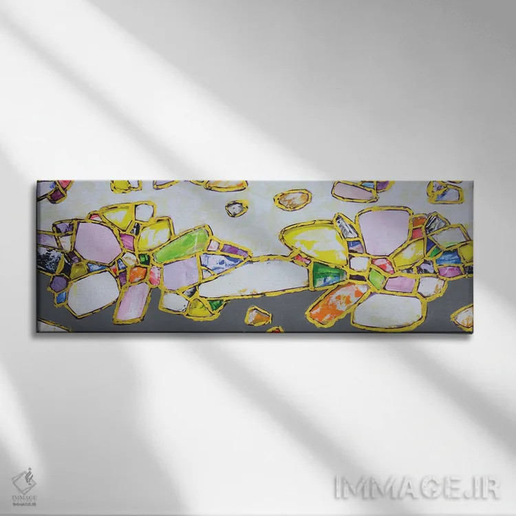 تابلو جواهرات طلا II اثر ایرینا کاستسووا - نمای روبهرو روی دیوار