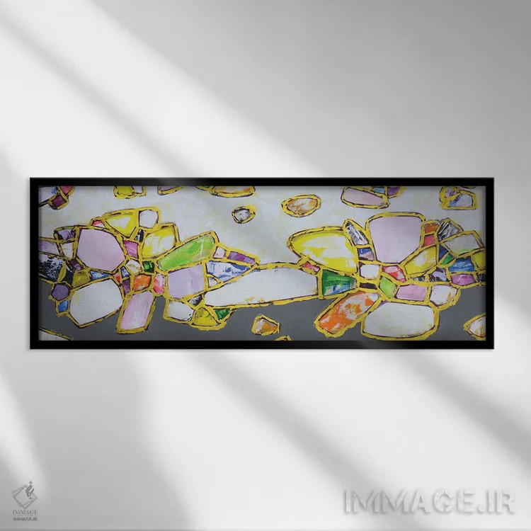 تابلو جواهرات طلا II اثر ایرینا کاستسووا - نمای قابدار مشکی