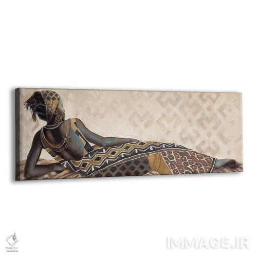 تابلو زن آفریقایی V اثر ژاک لوکونت - نمای پرسپکتیو محصول