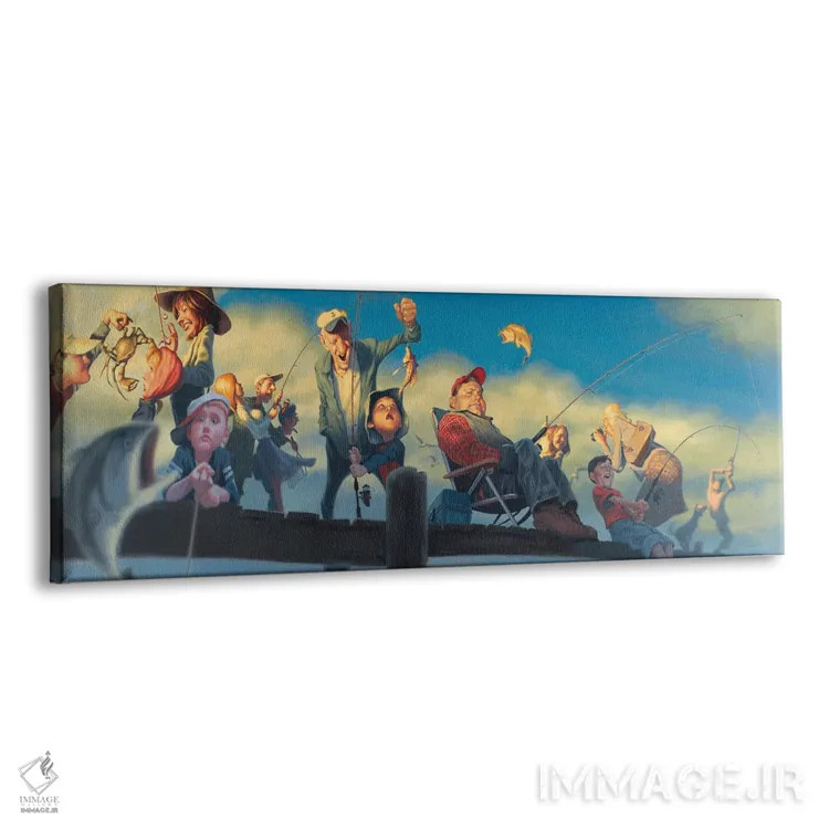 تابلو رفتیم ماهیگیری اثر جیمز بنت - نمای پرسپکتیو محصول