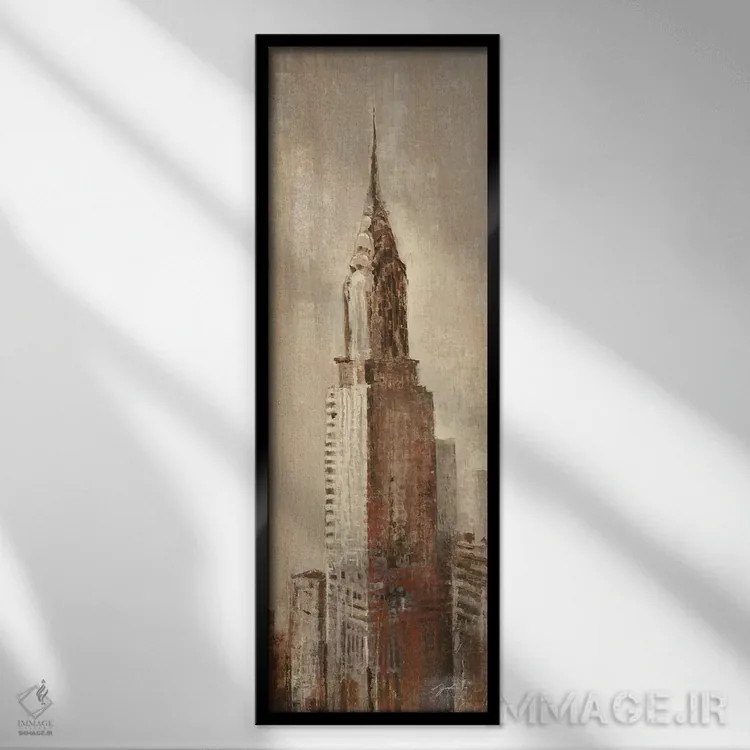 تابلو مناظر نیویورک ۱ اثر لیز جارباور - نمای قابدار مشکی