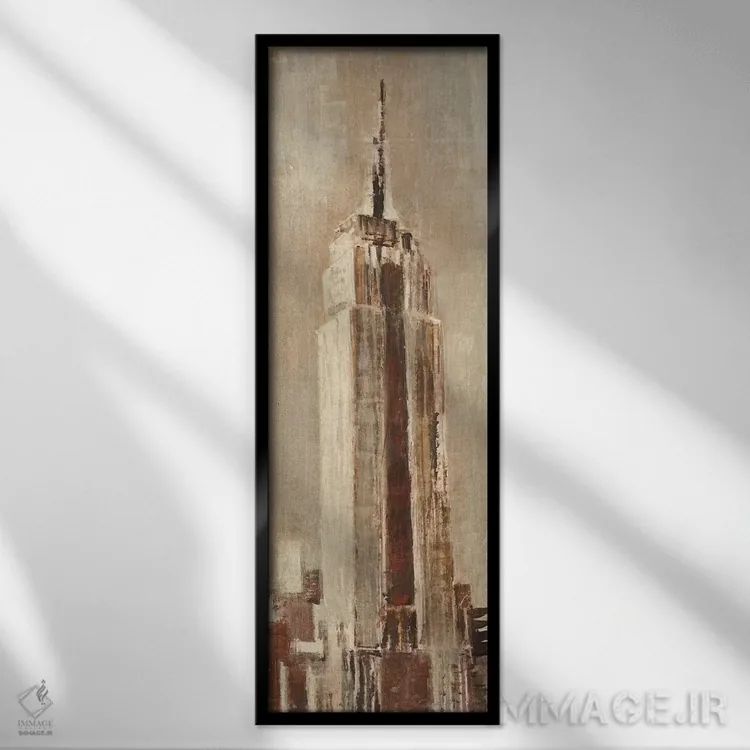 تابلو مناظر نیویورک ۲ اثر لیز جارباور - نمای قابدار مشکی