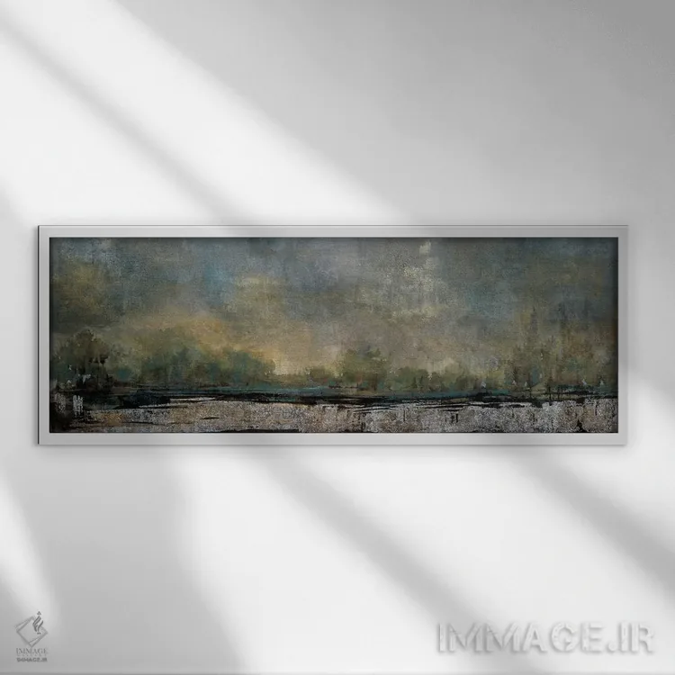 تابلو منظره شاعرانه اثر لیز جارباور - نمای قابدار سفید