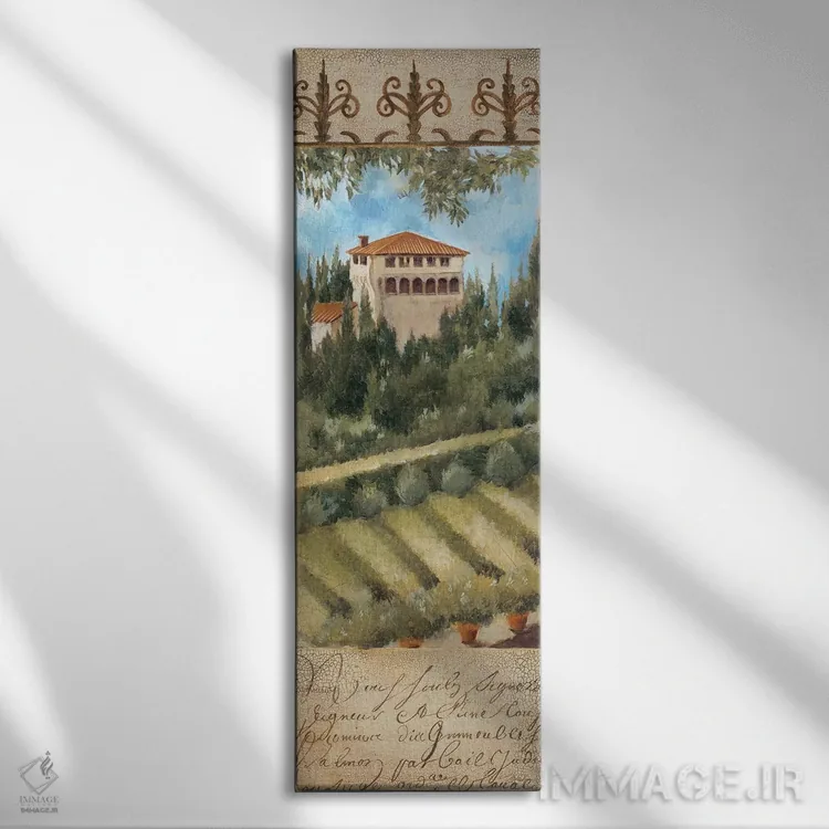 تابلو ویلای توسکانی ۲ اثر لیز جارباور - نمای روبهرو روی دیوار