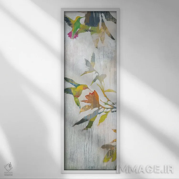 تابلو مهمانی باغ ۱ اثر لیز جارباور - نمای قابدار سفید