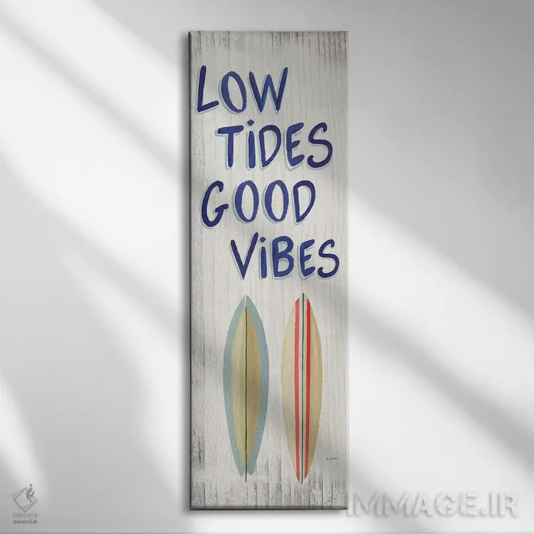 تابلو زمان ساحل شماره پنج اثر جیمز وینس - نمای روبهرو روی دیوار