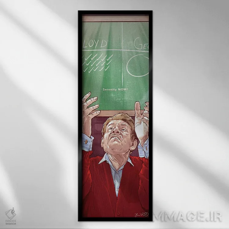 تابلو فرانک (مجموعه ساینفلد) اثر جاشوا بودیچ - نمای قابدار مشکی