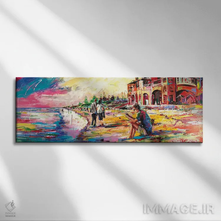 تابلو کاتلسلو (محله/ساحل استرالیایی) اثر ژوس کوفرر - نمای روبهرو روی دیوار