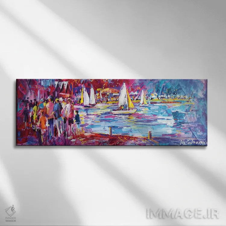 تابلو جشن خرچنگ مندارا (استرالیا) اثر ژوس کوفرر - نمای روبهرو روی دیوار