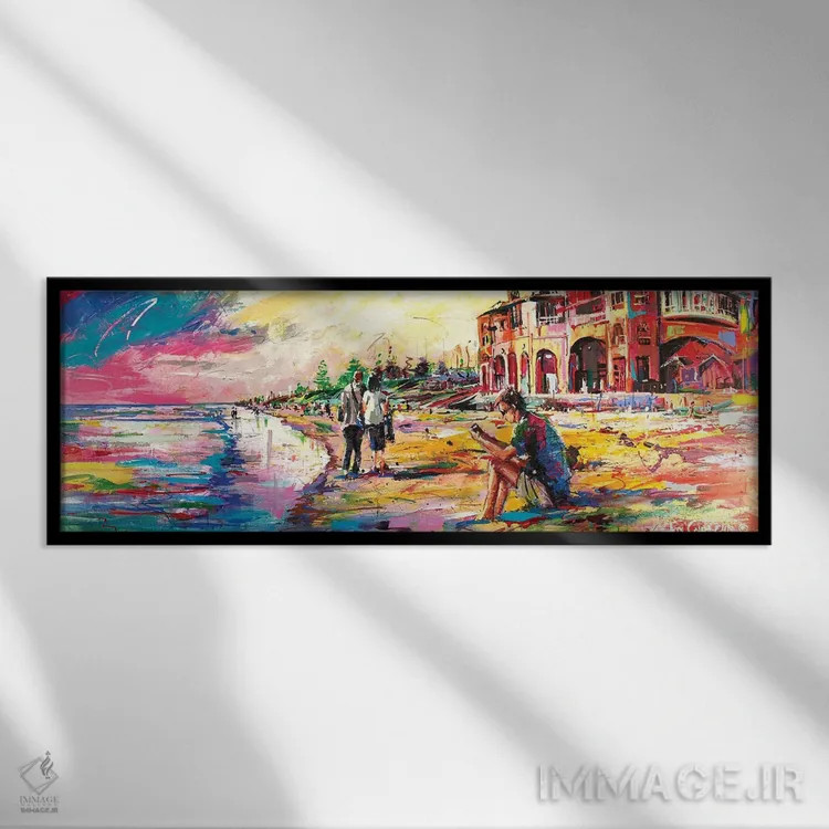 تابلو کاتلسلو (محله/ساحل استرالیایی) اثر ژوس کوفرر - نمای قابدار مشکی