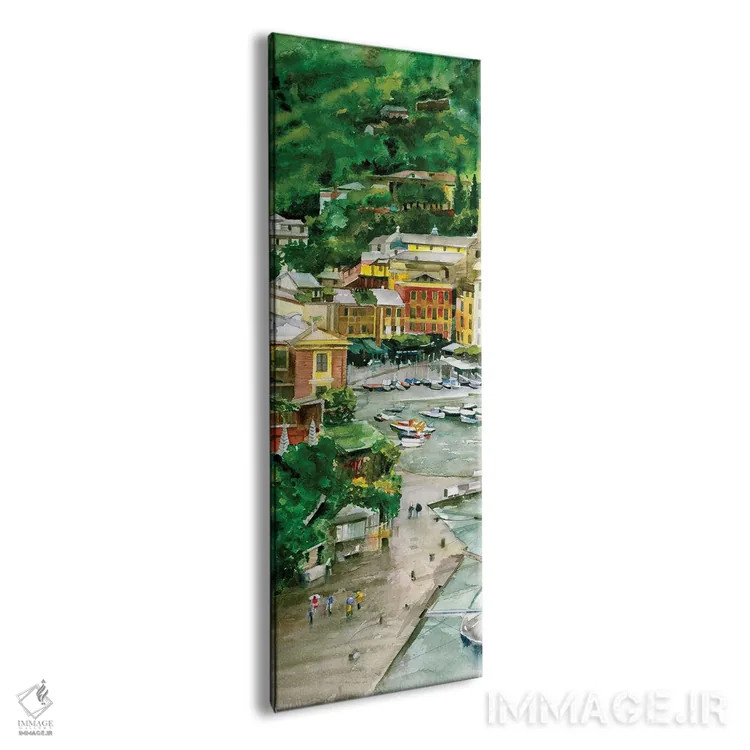 تابلو بندر پورتوفینو (دریانما) اثر جودیت استاین - نمای پرسپکتیو محصول