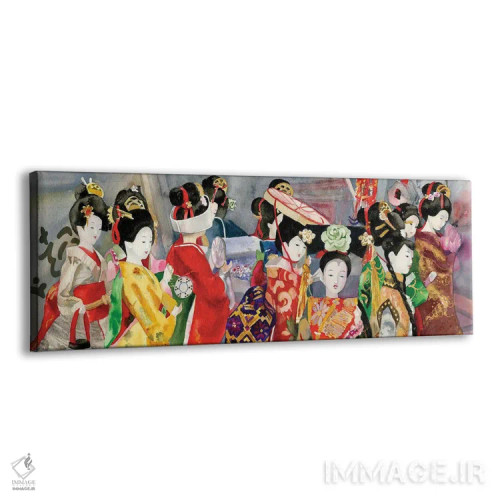 تابلو عروسکهای چینی اثر جودیت استاین - نمای پرسپکتیو محصول