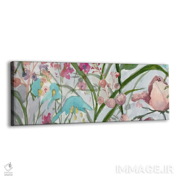 تابلو غزل شکوفههای پاستلی اثر جیکوب کیو - نمای پرسپکتیو محصول