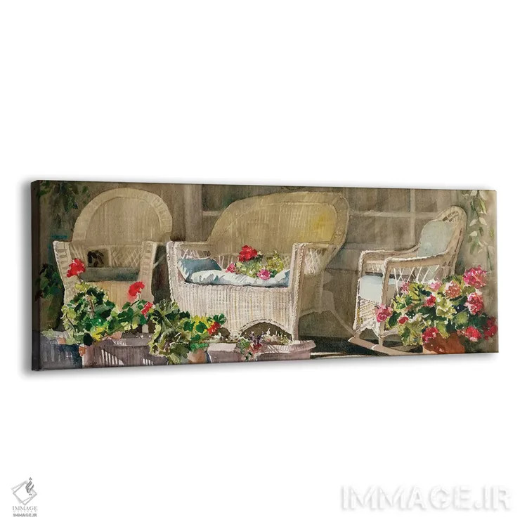 تابلو مسیرهای حصیری (چشمانداز) اثر جودیت استاین - نمای پرسپکتیو محصول