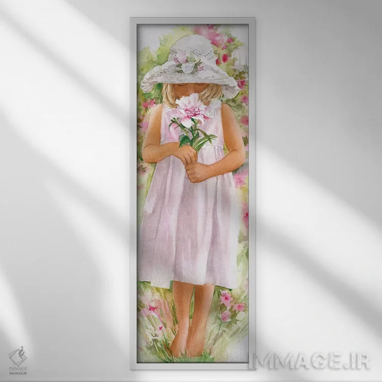 تابلو شاهزاده گل صدتومانی اثر جودیت استاین - نمای قابدار سفید