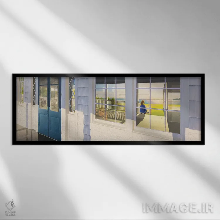 تابلو فکر نکنم میدانستی که در این آهنگ هستی اثر جف کارپنتر - نمای قابدار مشکی