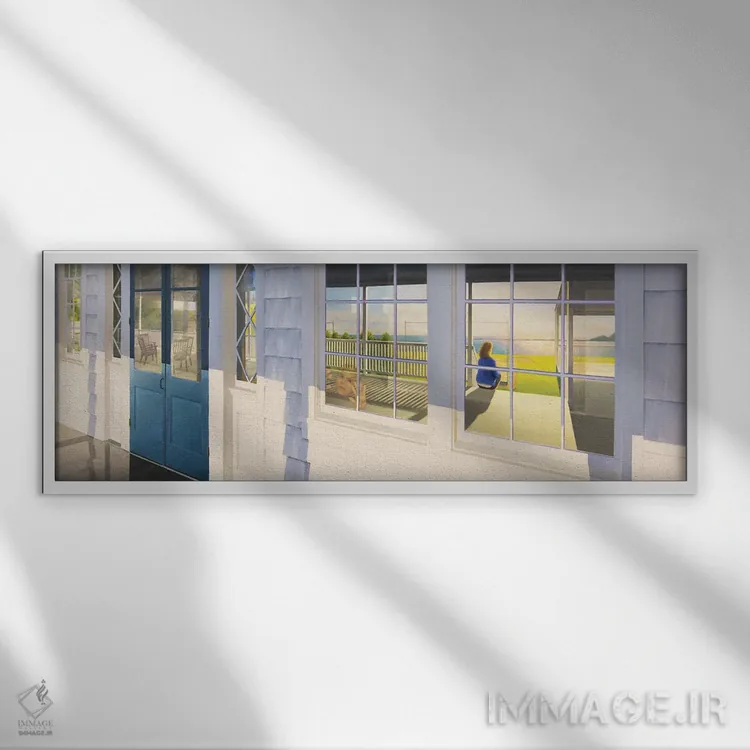 تابلو فکر نکنم میدانستی که در این آهنگ هستی اثر جف کارپنتر - نمای قابدار سفید