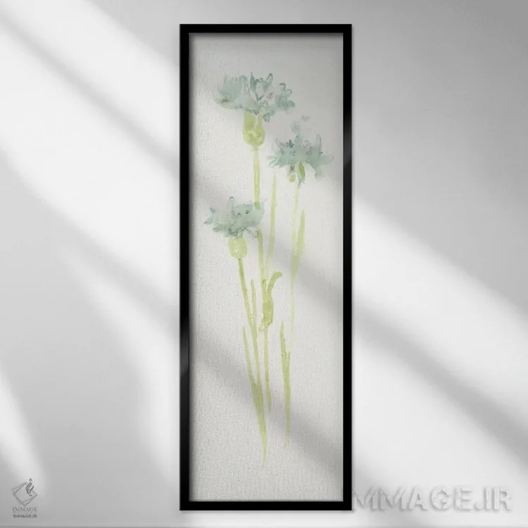 تابلو مطالعهٔ گل گندمی چهارم اثر جون اریکا وس - نمای قابدار مشکی