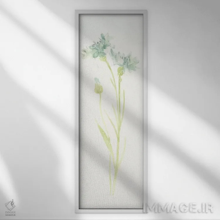 تابلو مطالعه گل ذرت ۱ اثر جون اریکا وس - نمای قابدار سفید