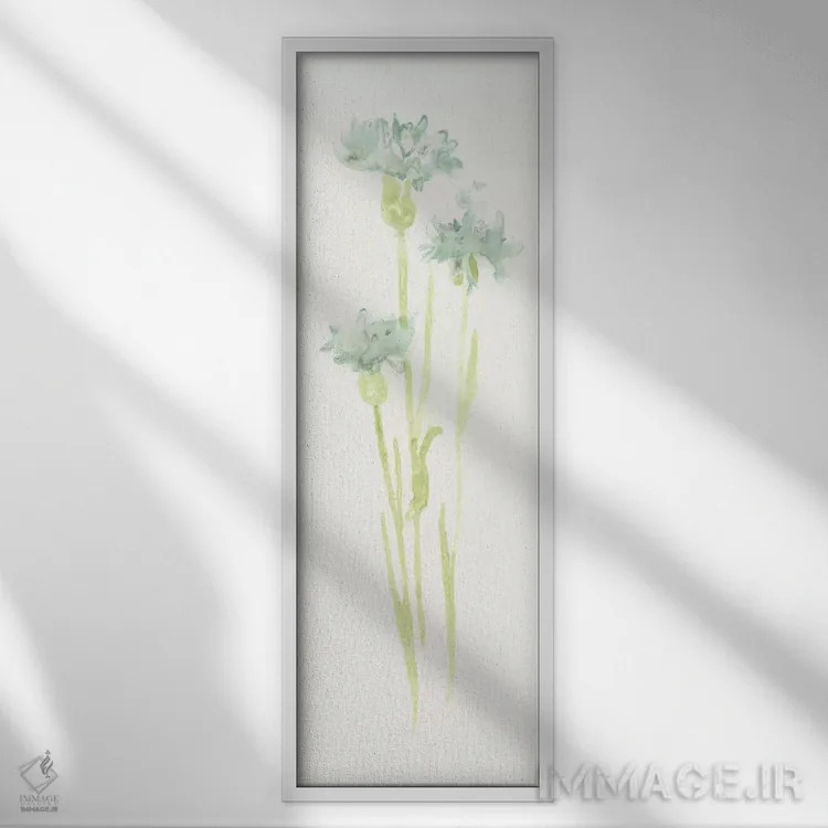 تابلو مطالعهٔ گل گندمی چهارم اثر جون اریکا وس - نمای قابدار سفید