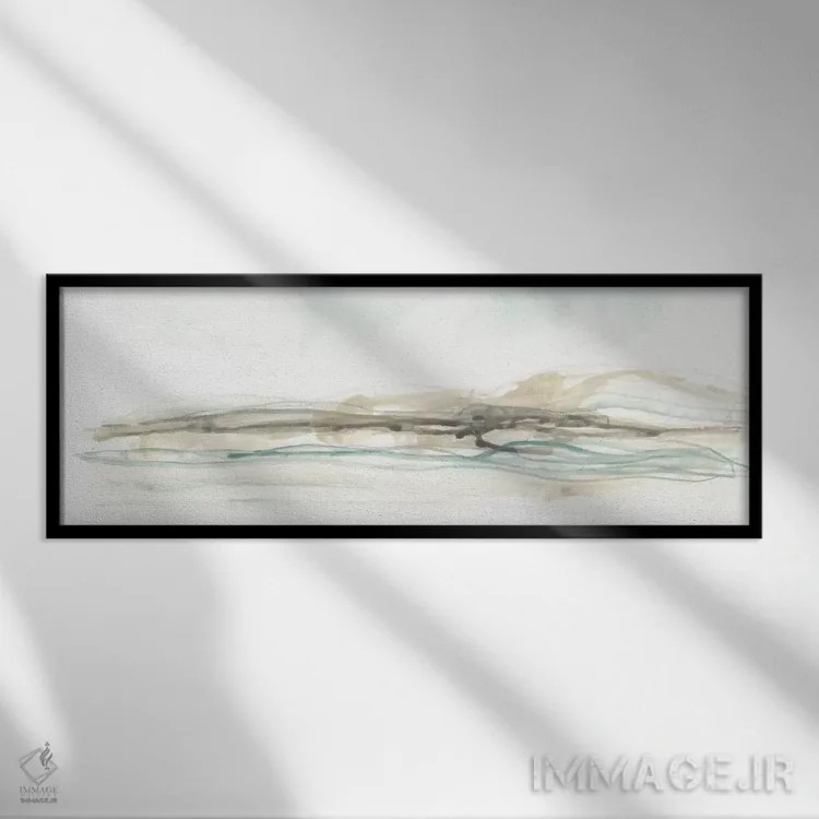 تابلو منظر تپهای روان دوم اثر جون اریکا وس - نمای قابدار مشکی